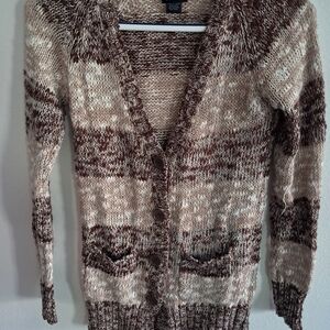 Rue21 Brown Cardigan Lightweight Size Medium